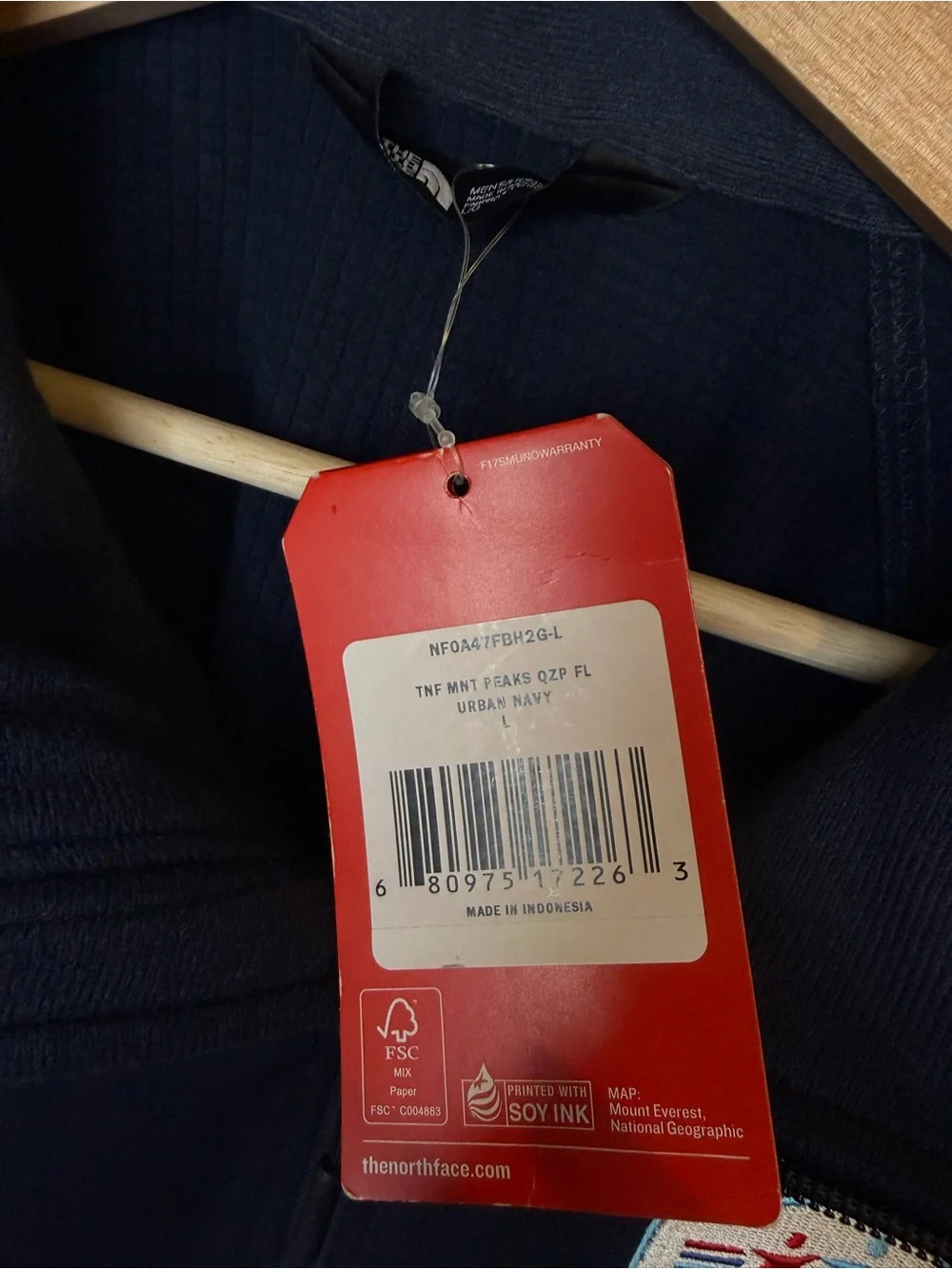 The North Face Navy Men's Quarter-Zip Pullover